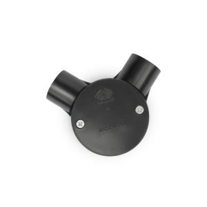 UPVC RIGID CONDUIT CIRCULAR JUNCTION BOX 2-WAY-A 20 MM