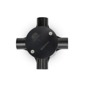 UPVC RIGID CONDUIT CIRCULAR JUNCTION BOX 4-WAY 20 MM