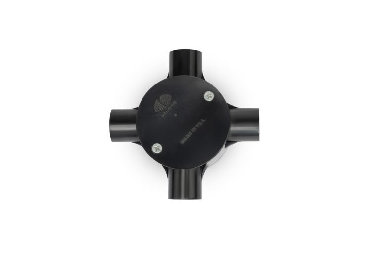 Circular Raceway Junction Box UPVC RIGID CONDUIT CIRCULAR JUNCTION BOX 4-WAY 25 MM - Al-Manar Plastic ...